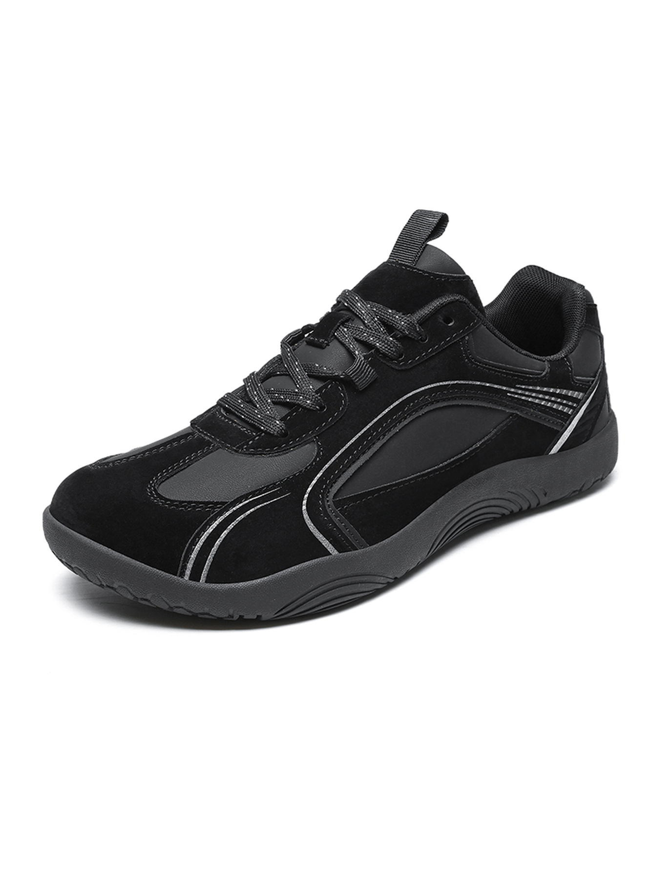 Men Black Performance Sports Sneakers