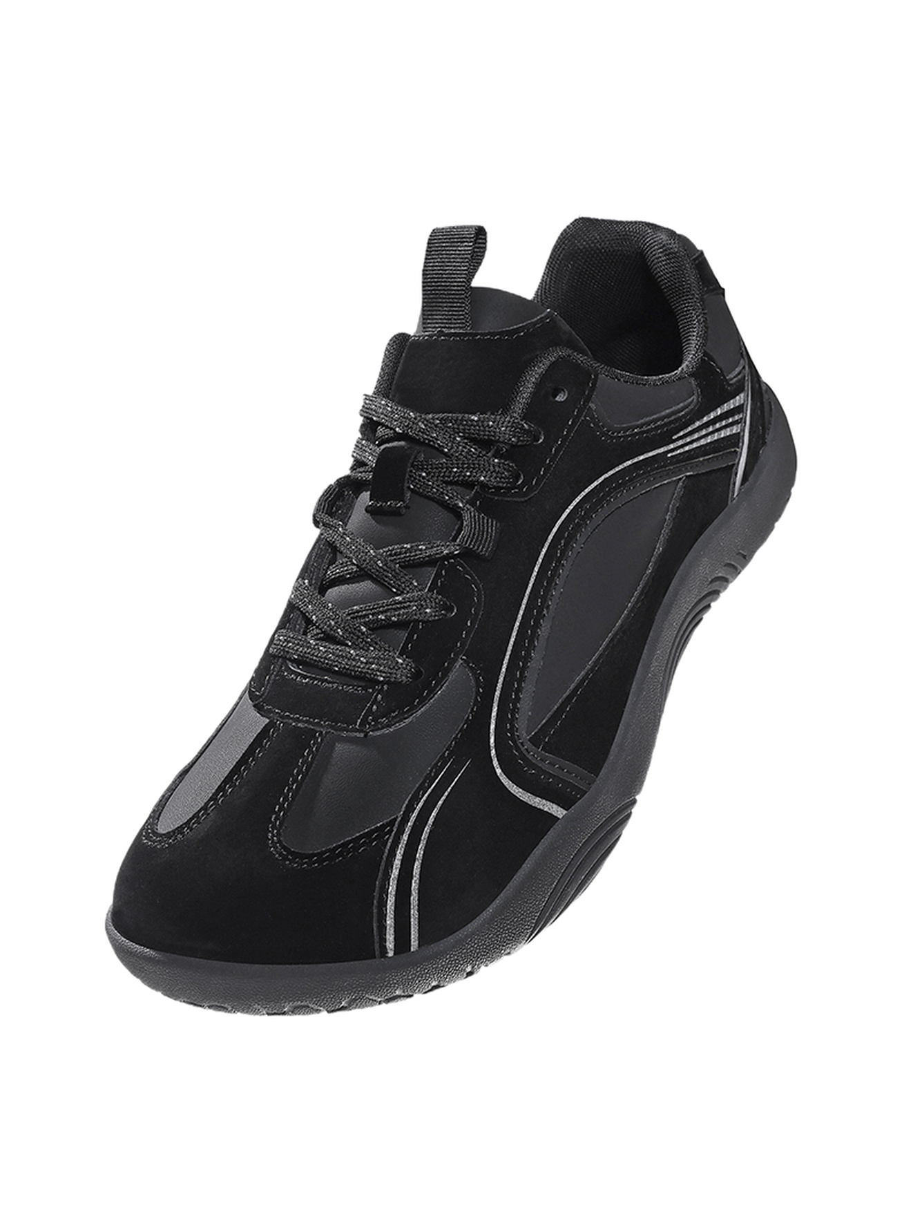Men Black Performance Sports Sneakers