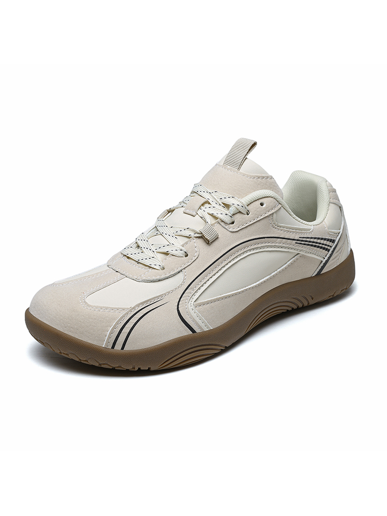 Men Beige Sports Sneakers