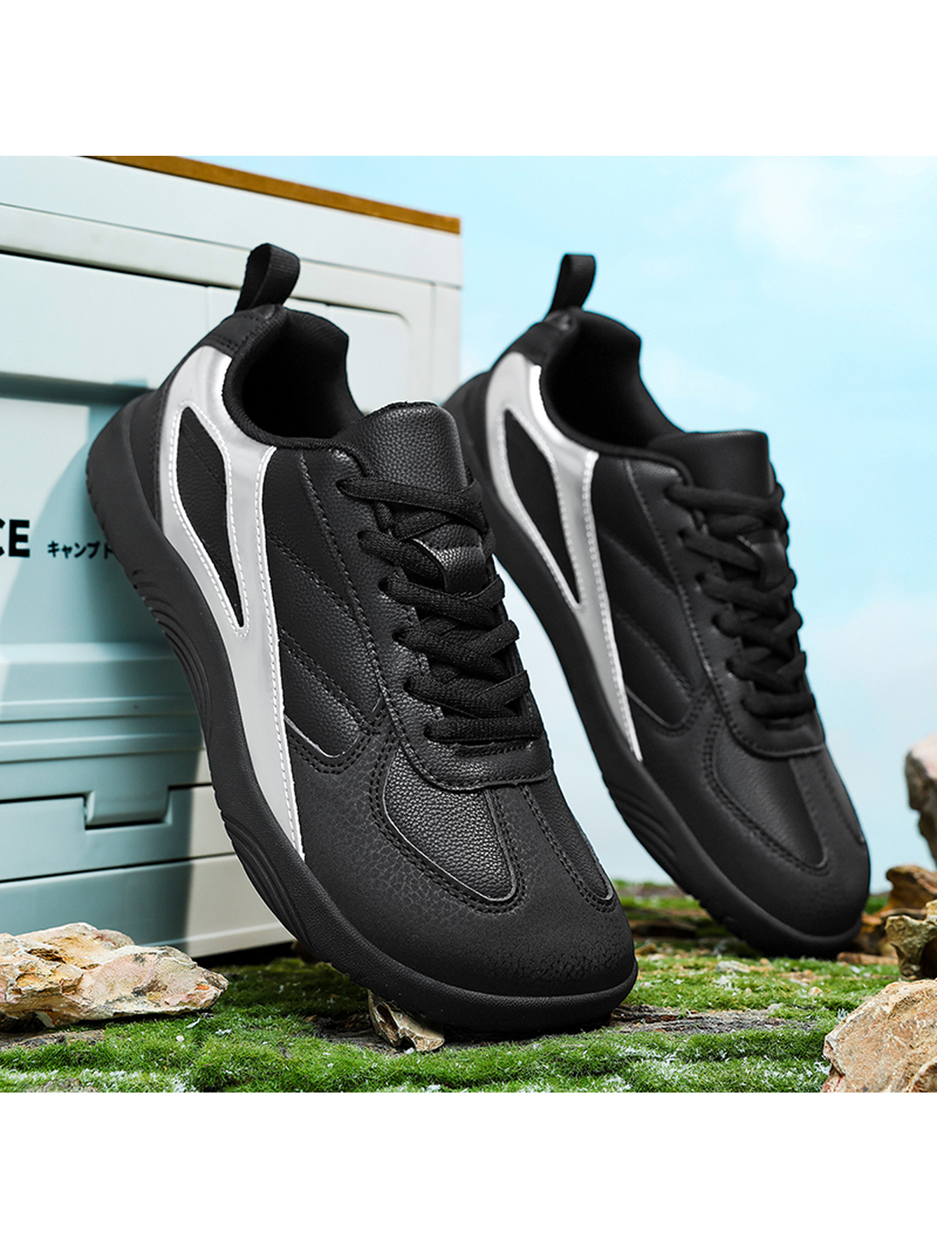 Men Black Sports Sneakers