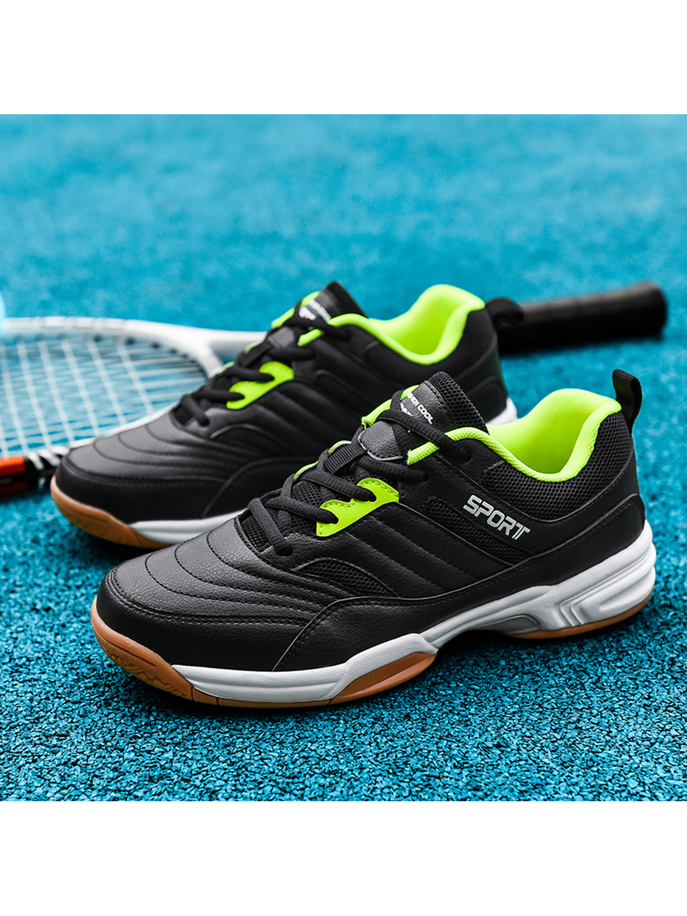 Men Black Sports Sneakers