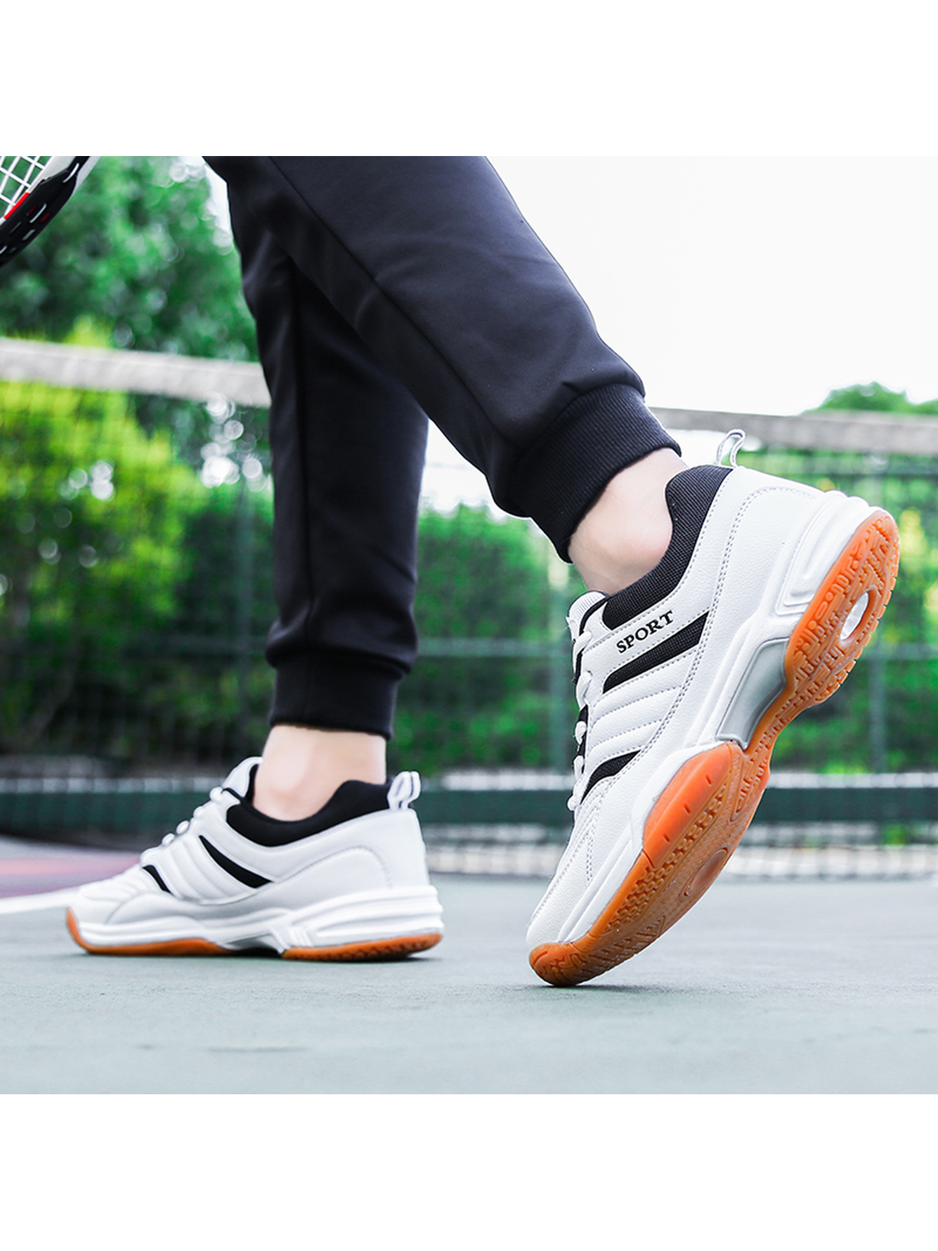 Men White Sports Sneakers