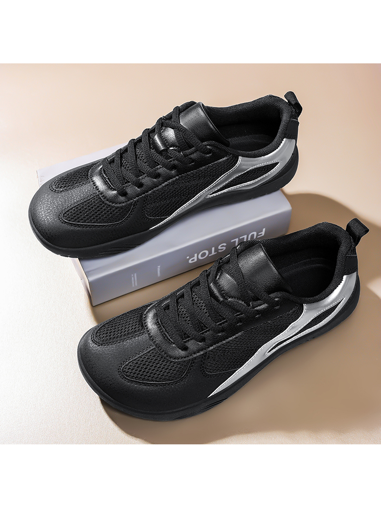 Silver Accent Sports Sneakers
