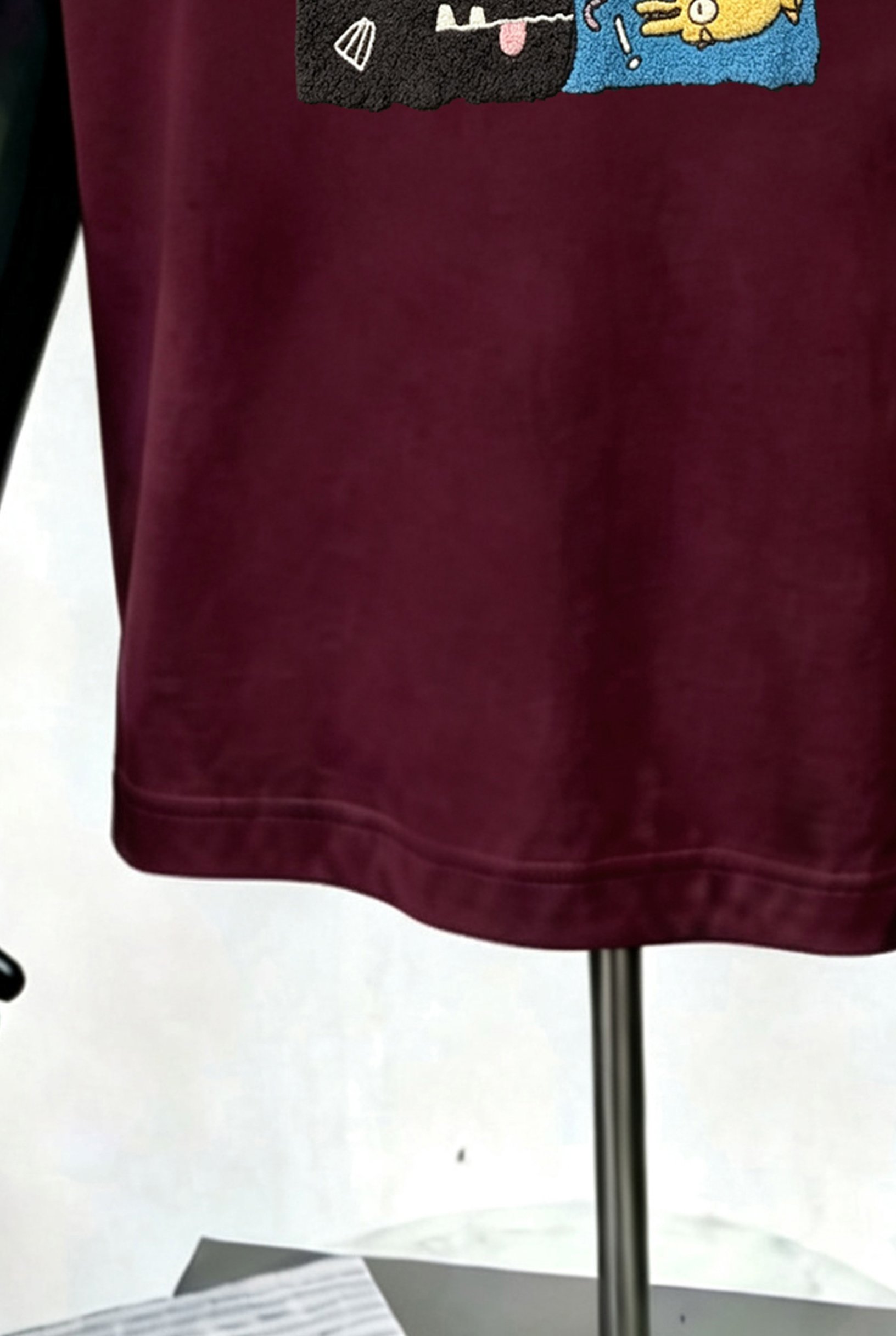 Maroon Graphic Round Neck Regular T-Shirt