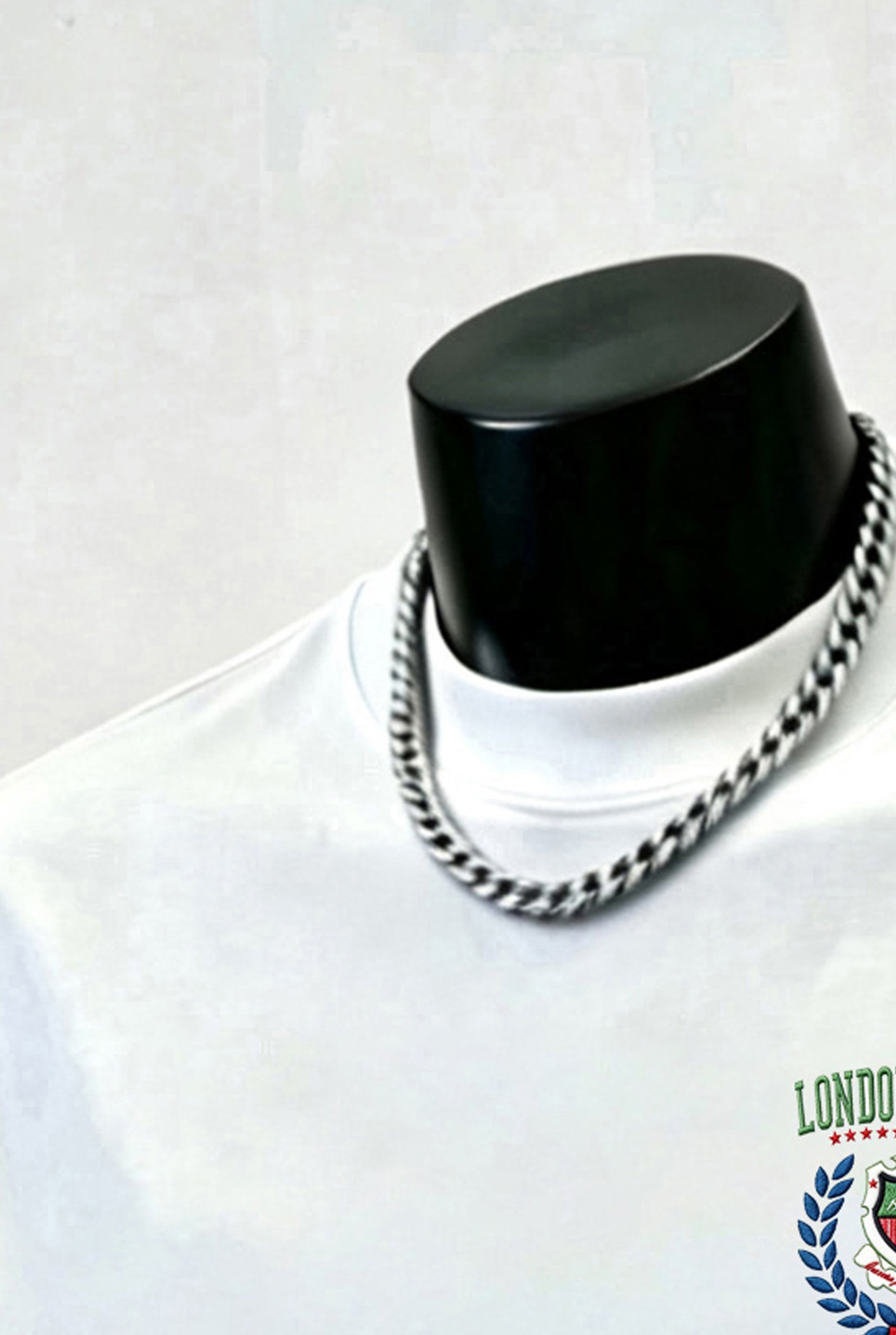 White Graphic Round Neck Loose Fit T-Shirt