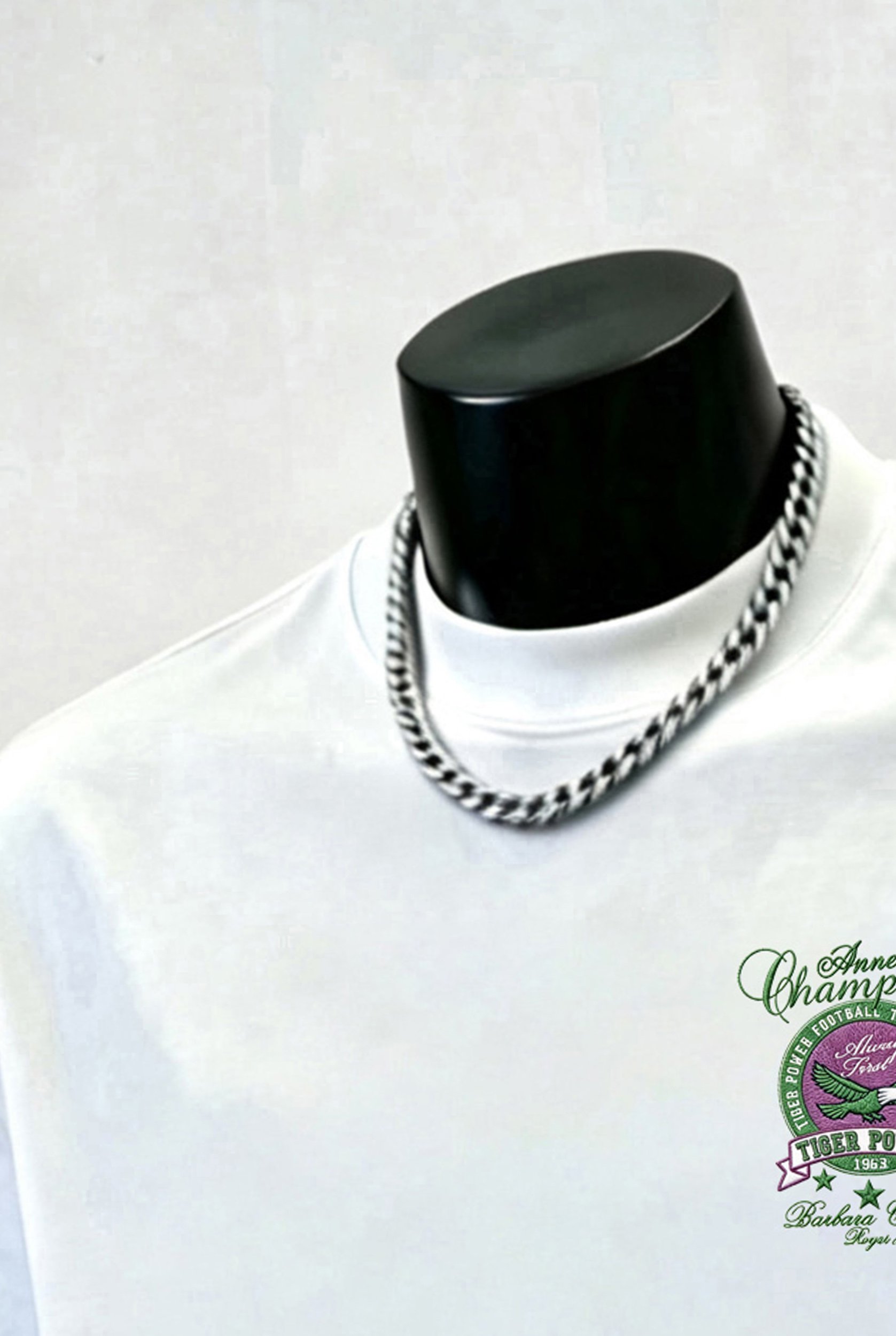 White Graphic Round Neck Loose Fit T-Shirt