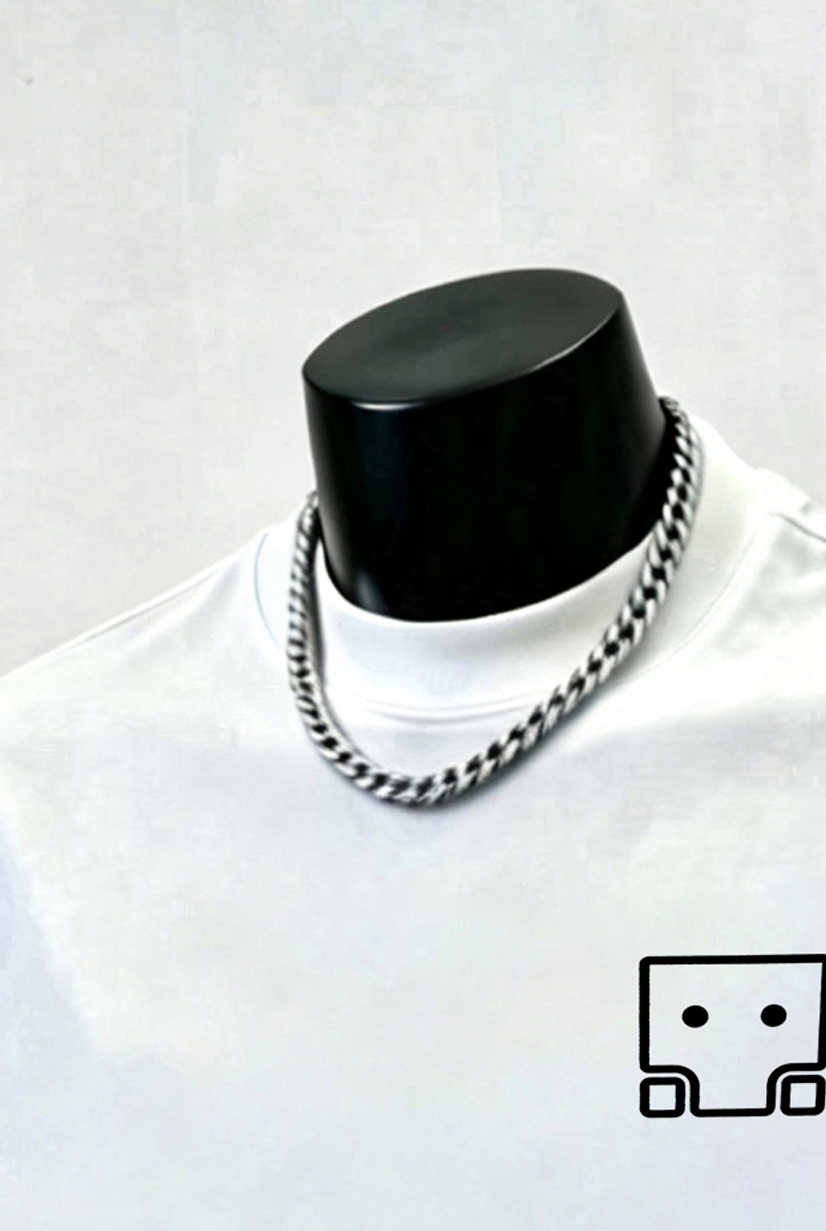 White Graphic Round Neck Loose Fit T-Shirt