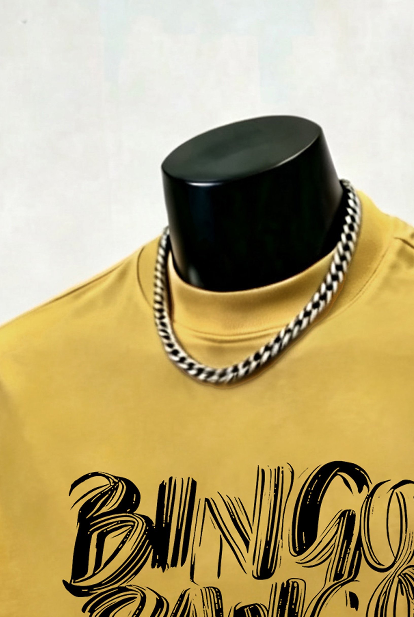 Yellow Graphic Round Neck Loose Fit T-Shirt