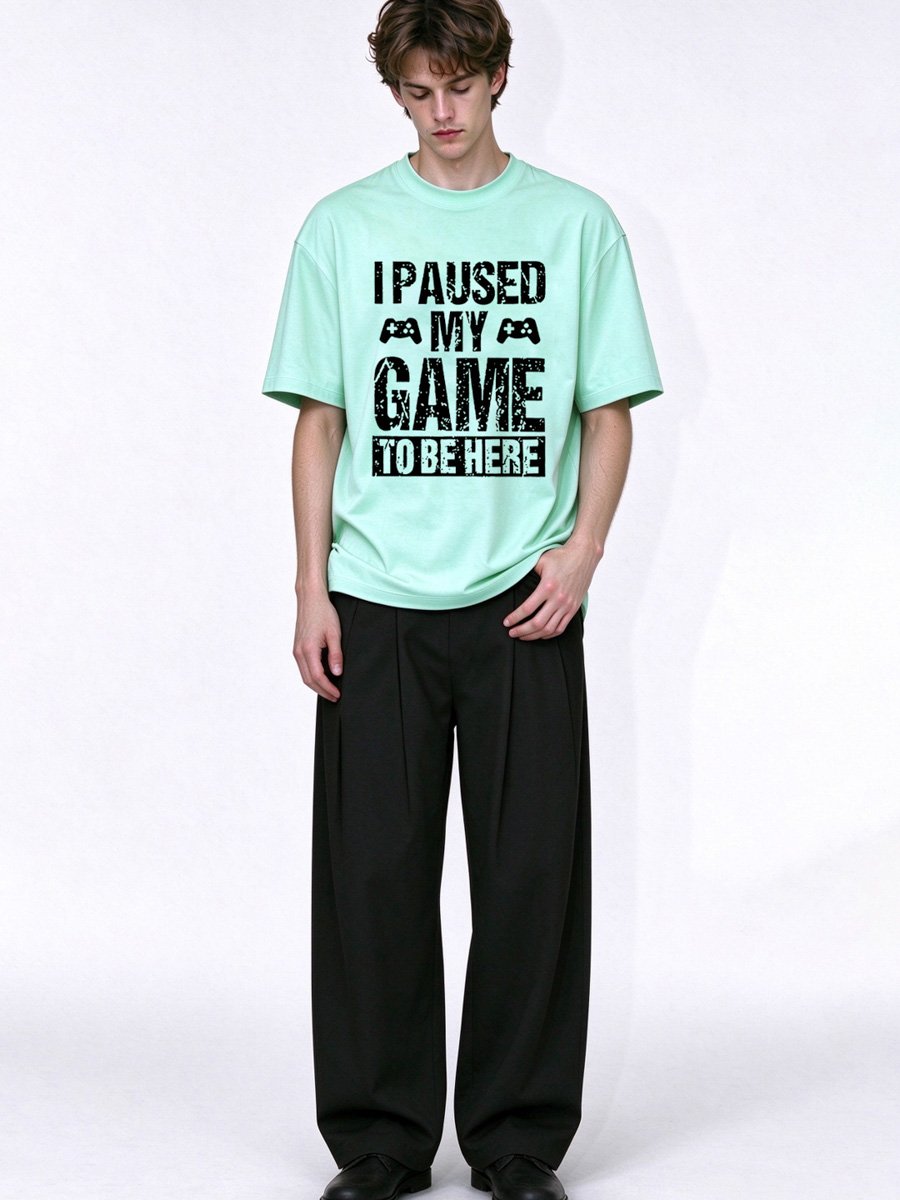 Men Teal Gaming T-Shirt