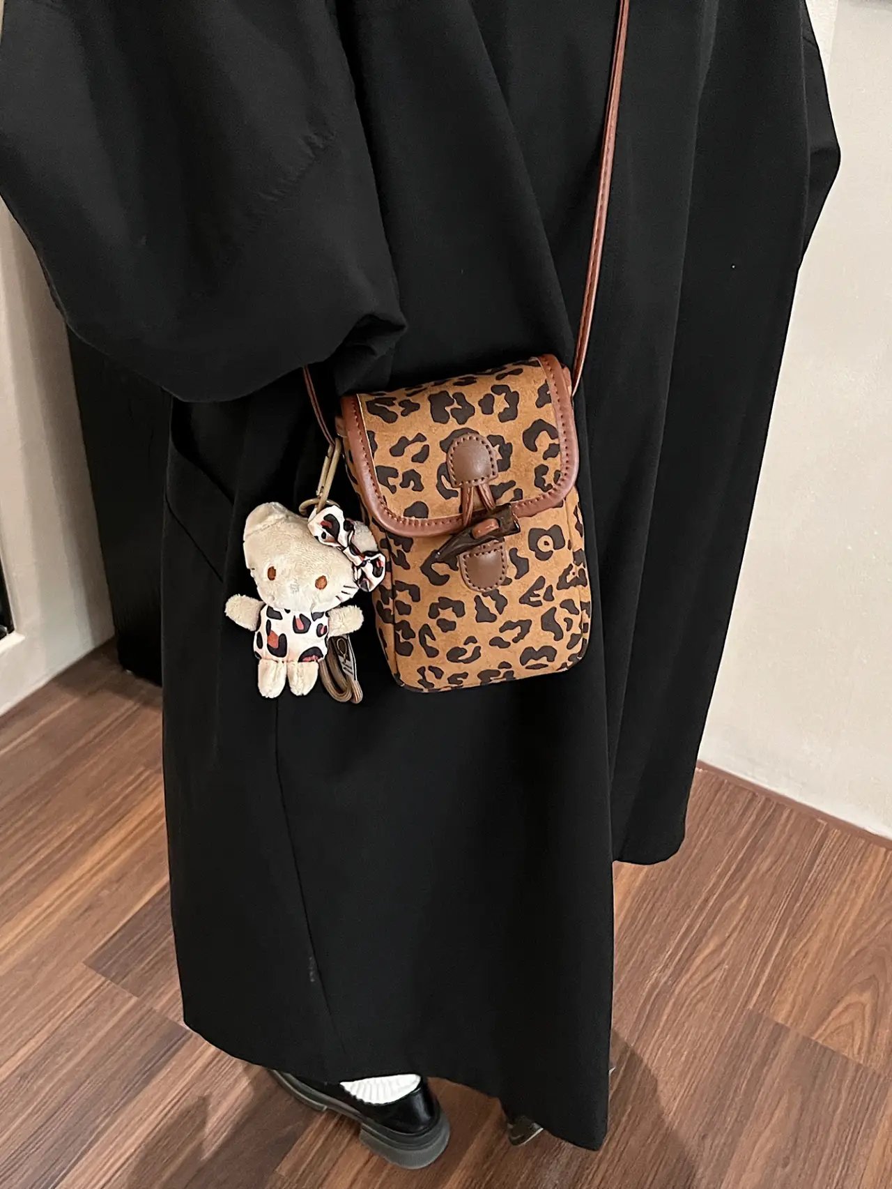 Leopard Print Sling Bag