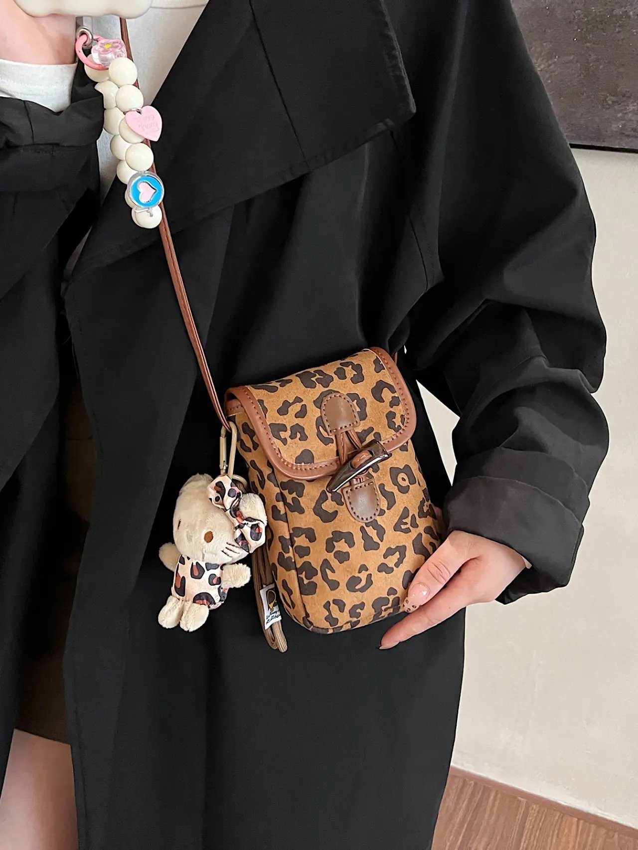 Leopard Print Sling Bag