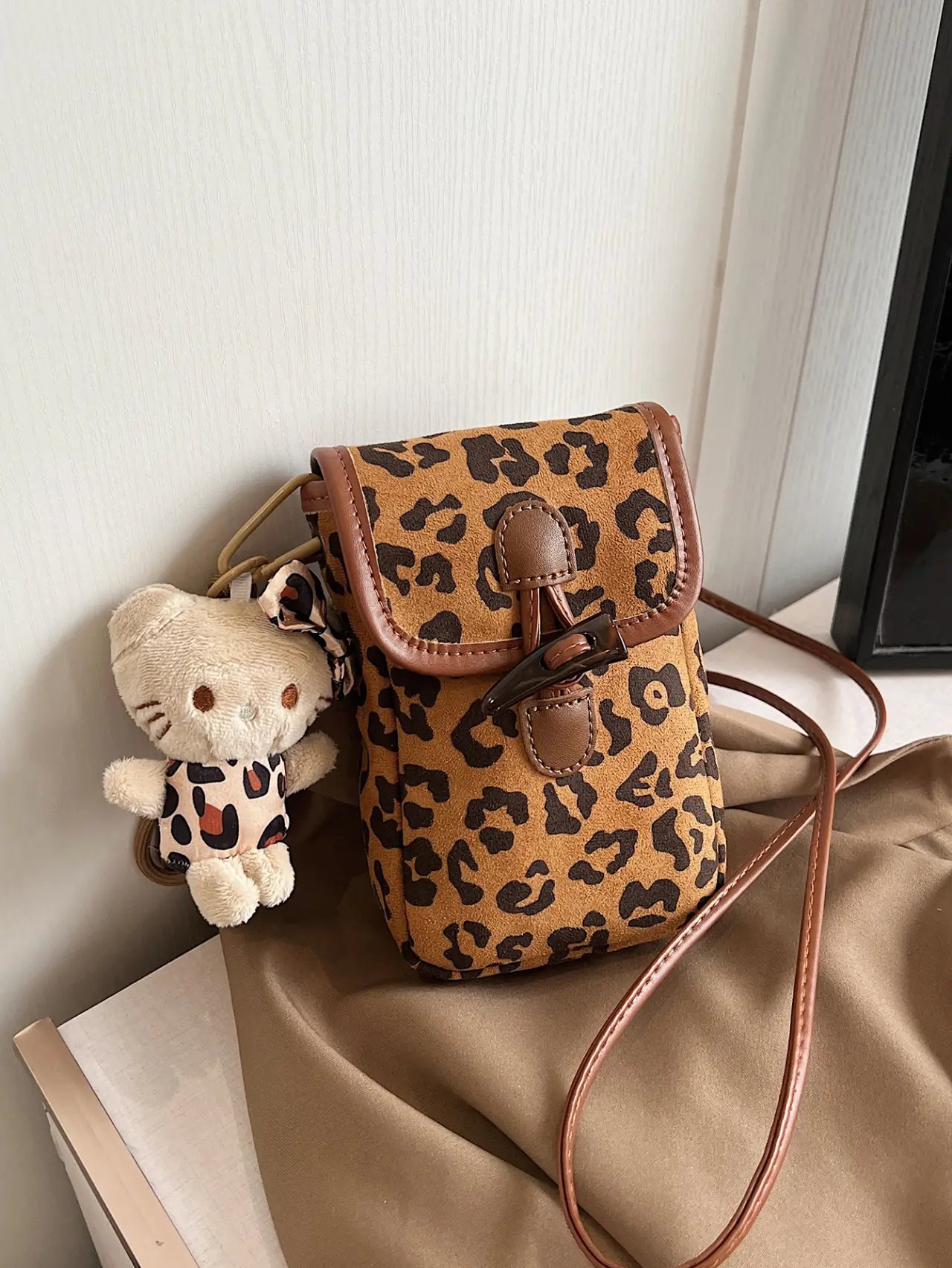 Leopard Print Sling Bag
