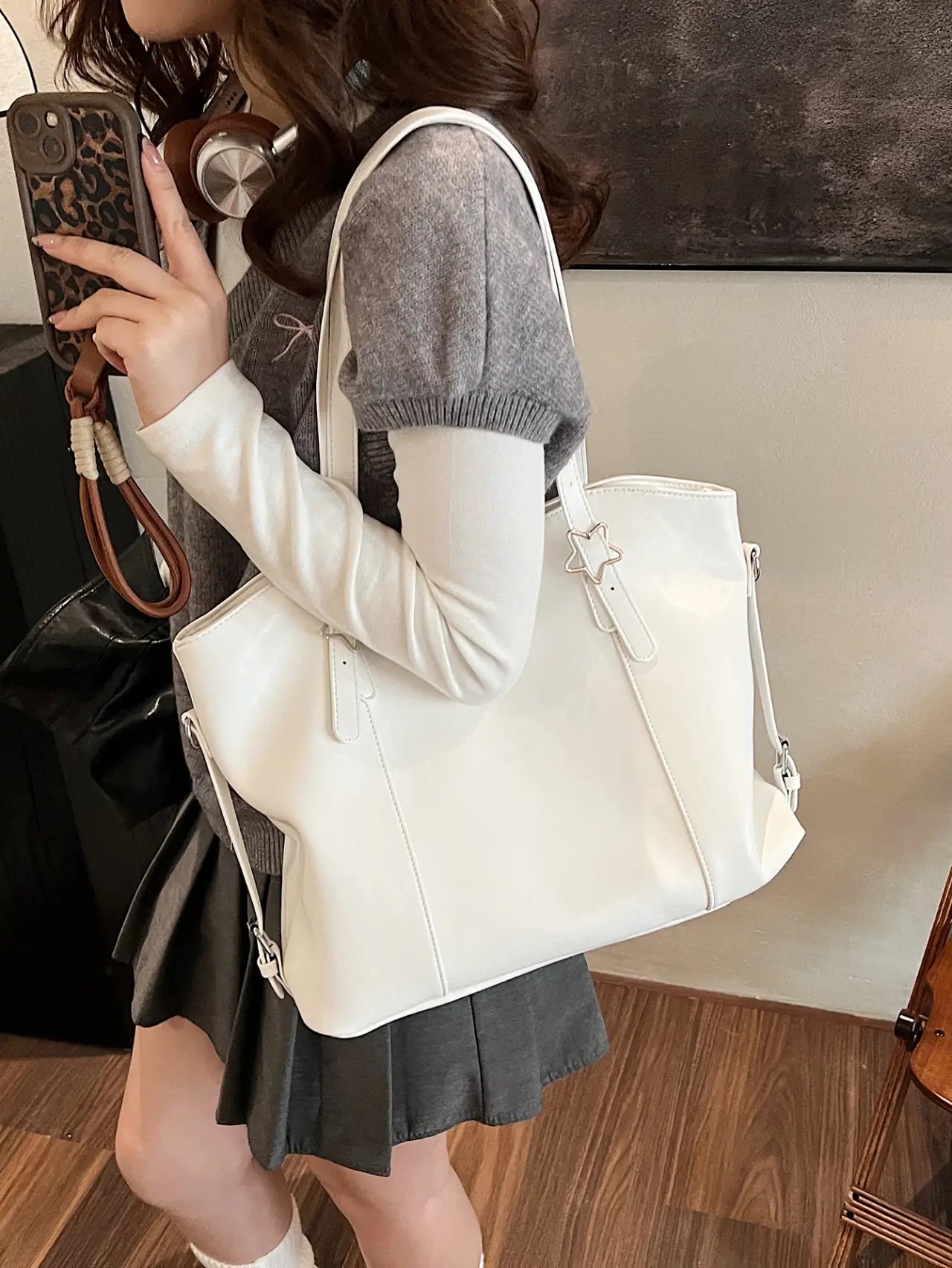 Off-White Star Accent Shoulder Bag