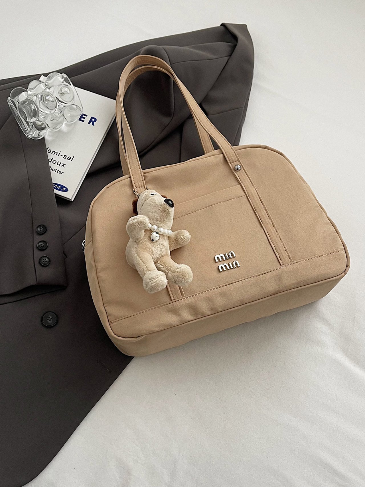 Khaki Everyday Shoulder Bag