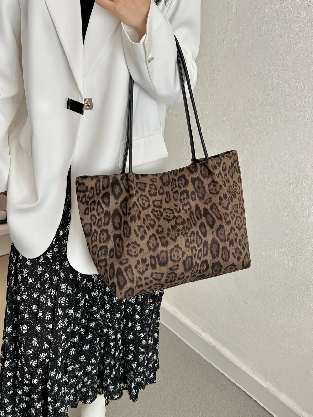 Leopard Print Shoulder Bag