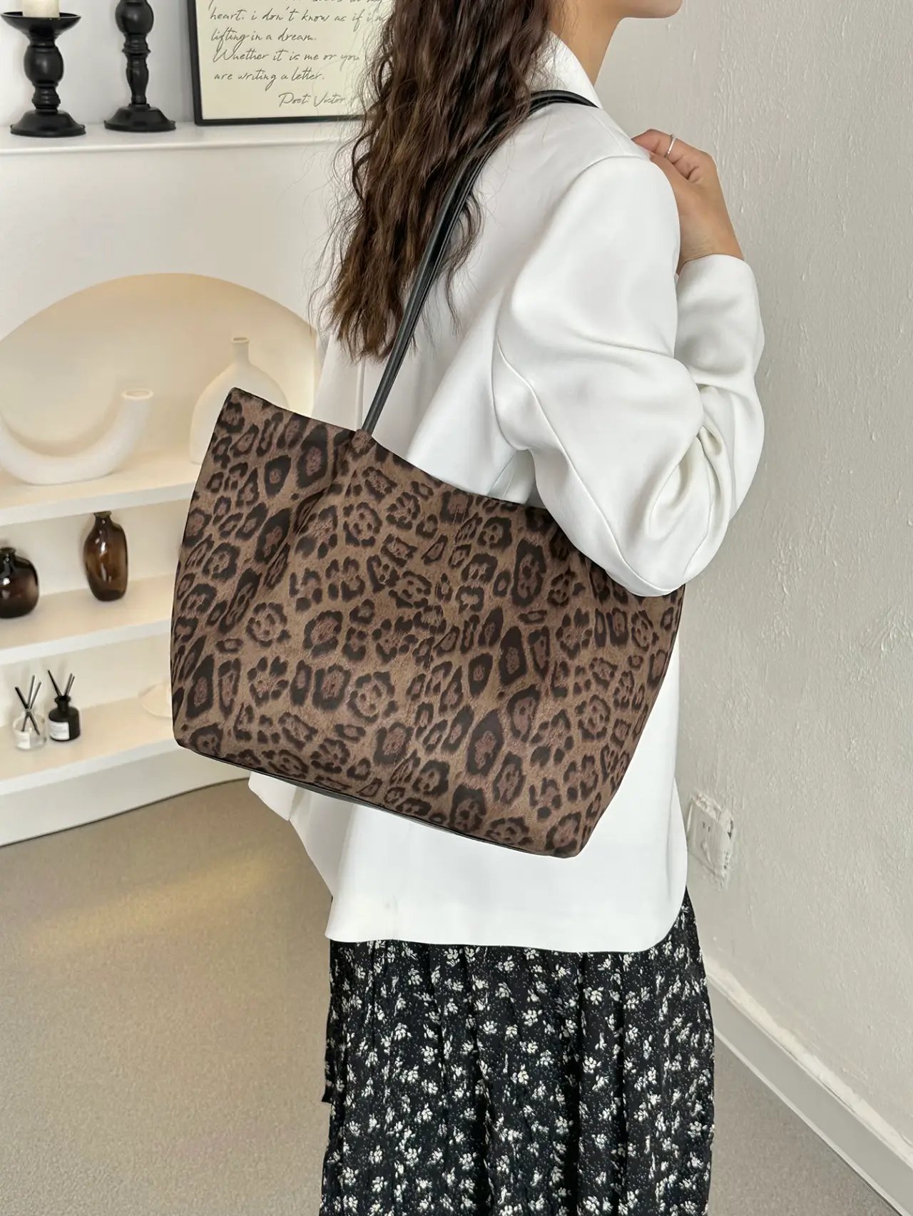 Leopard Print Shoulder Bag