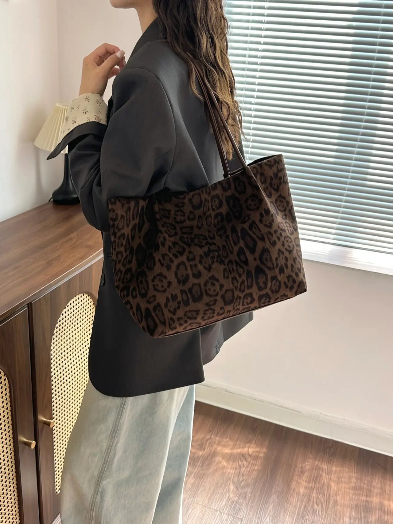 Leopard Print Shoulder Bag