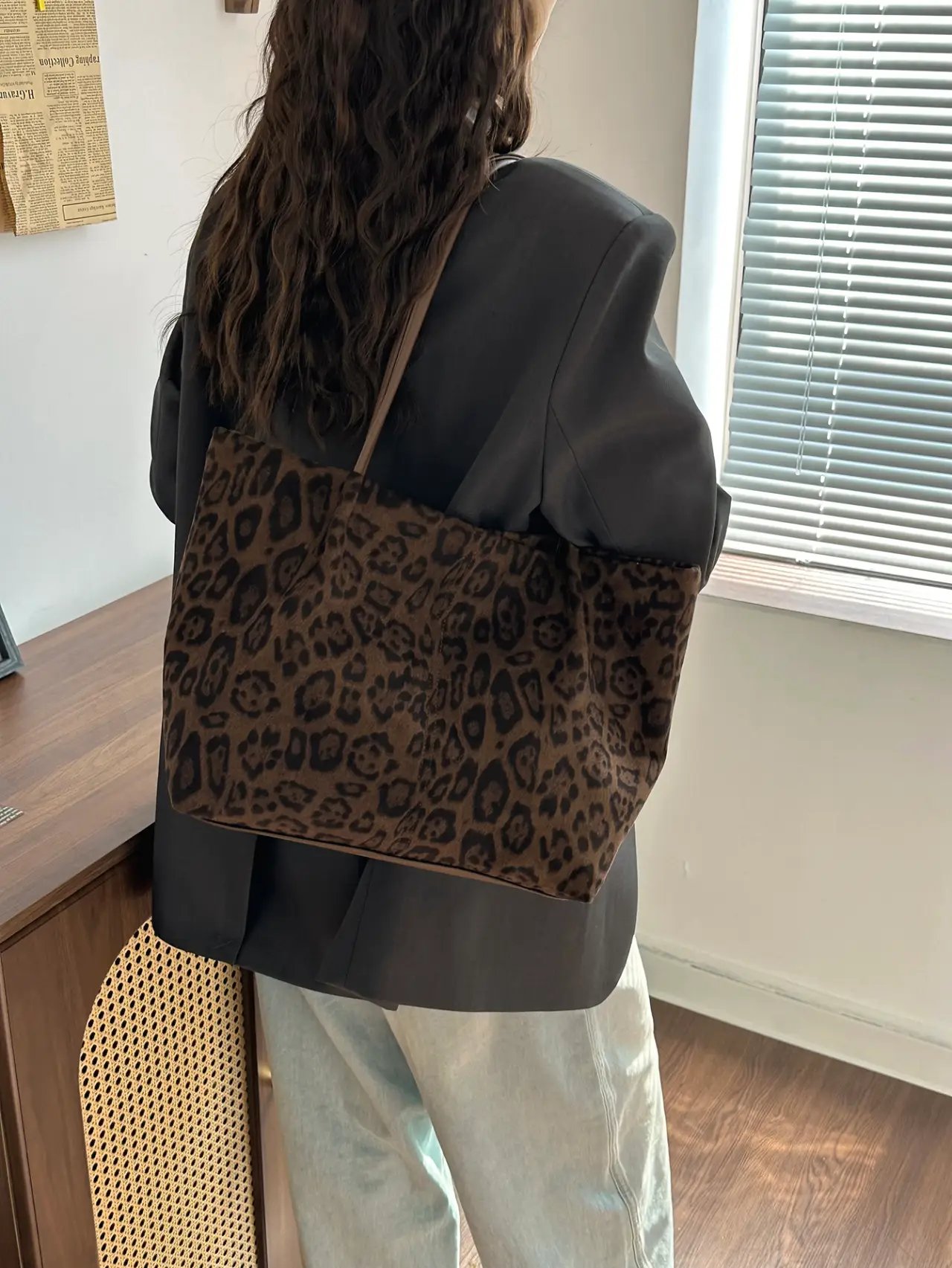 Leopard Print Shoulder Bag