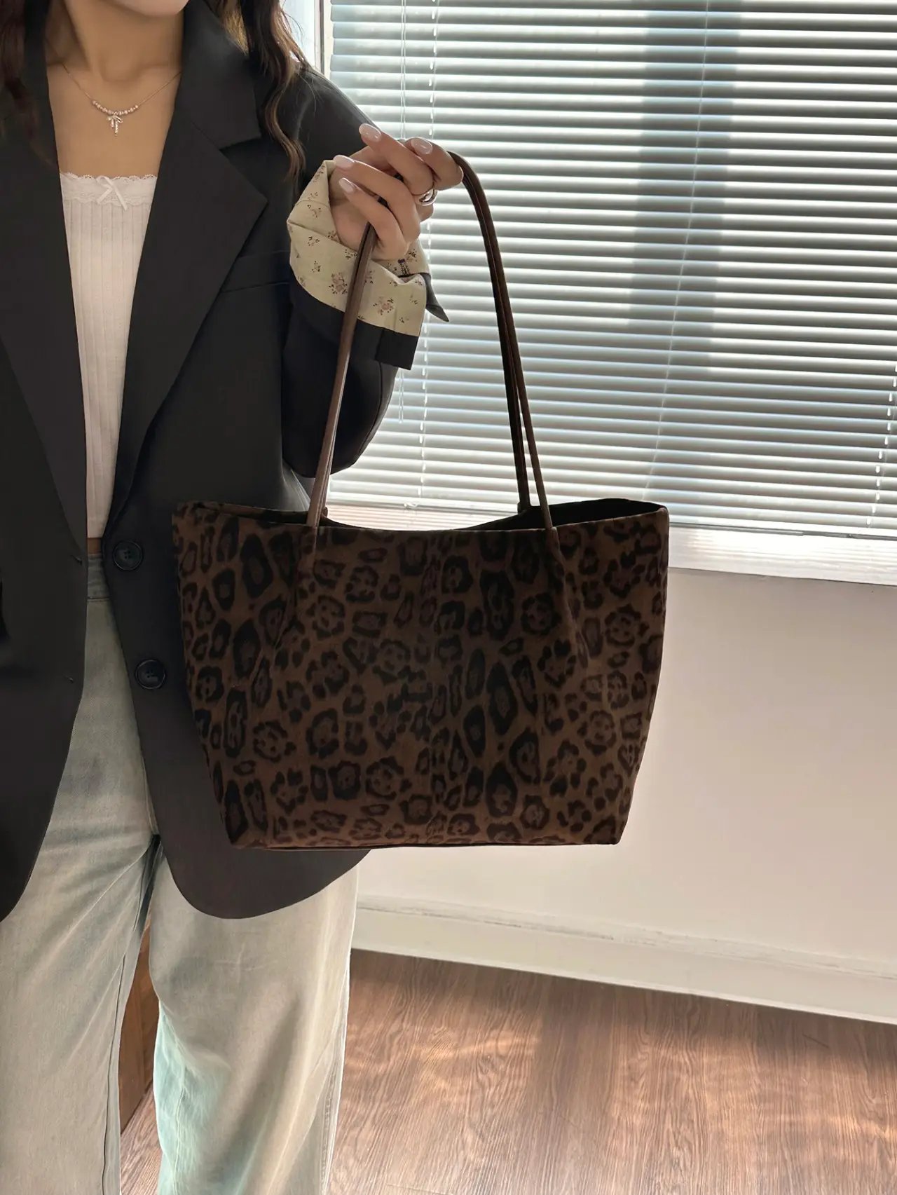 Leopard Print Shoulder Bag