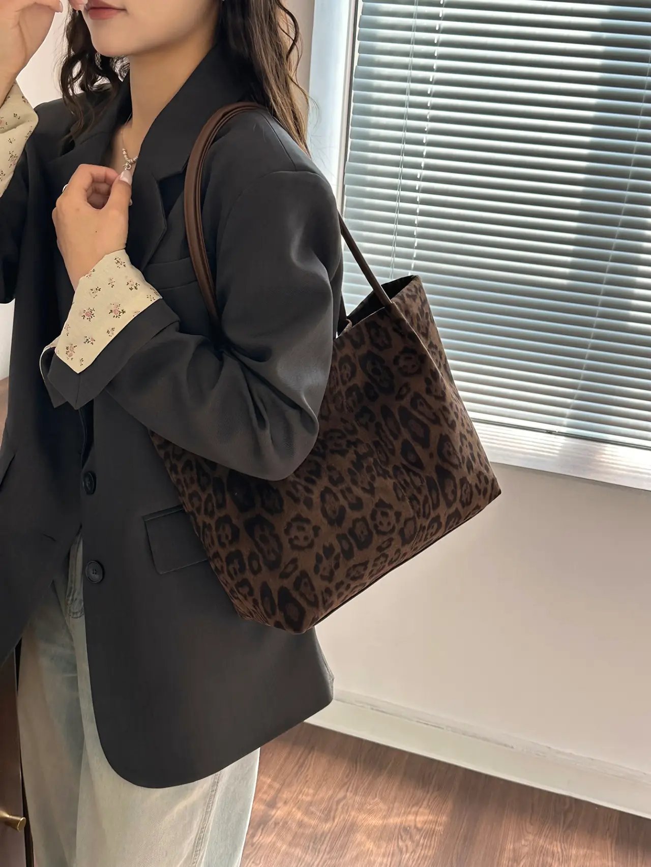 Leopard Print Shoulder Bag