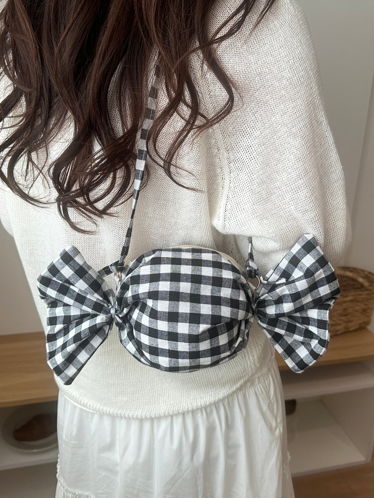 Gingham Candy Crossbody Bag