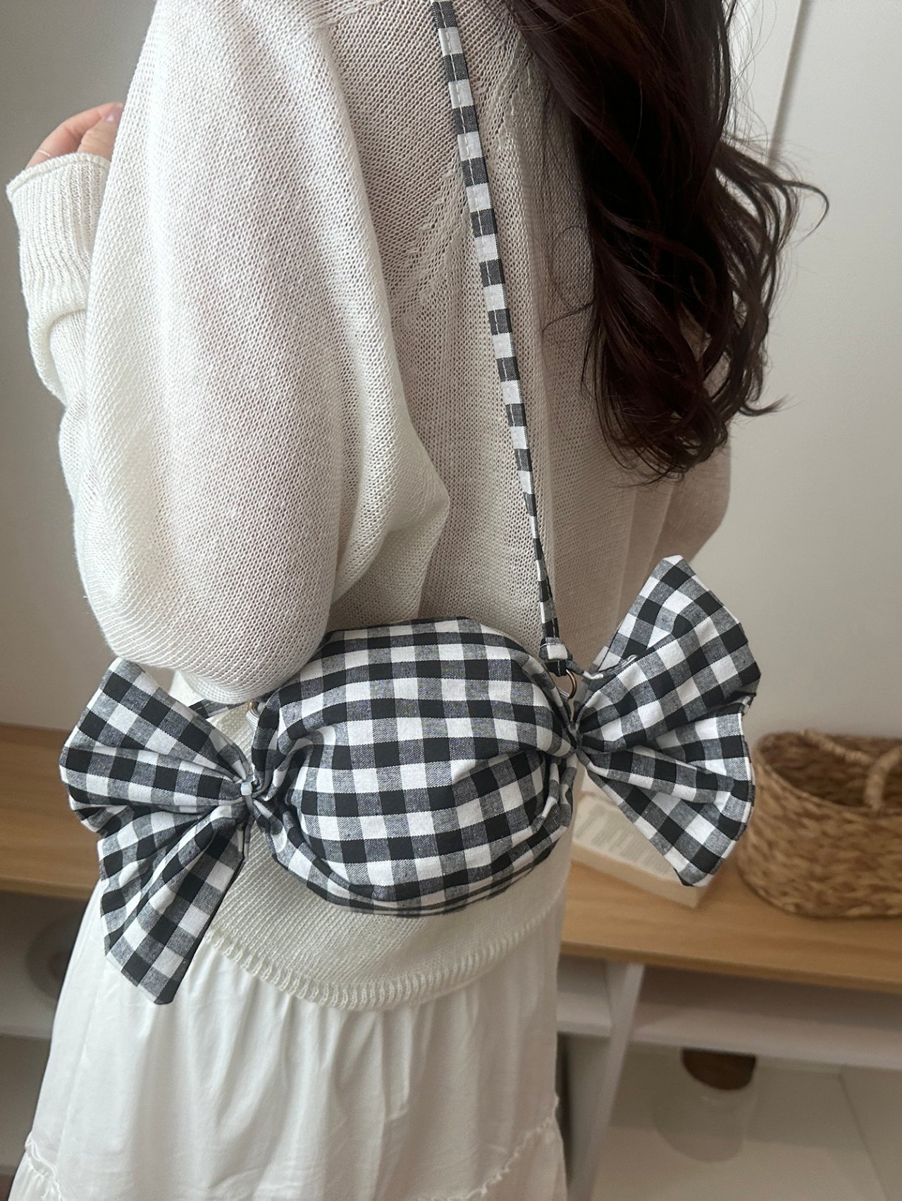 Gingham Candy Crossbody Bag