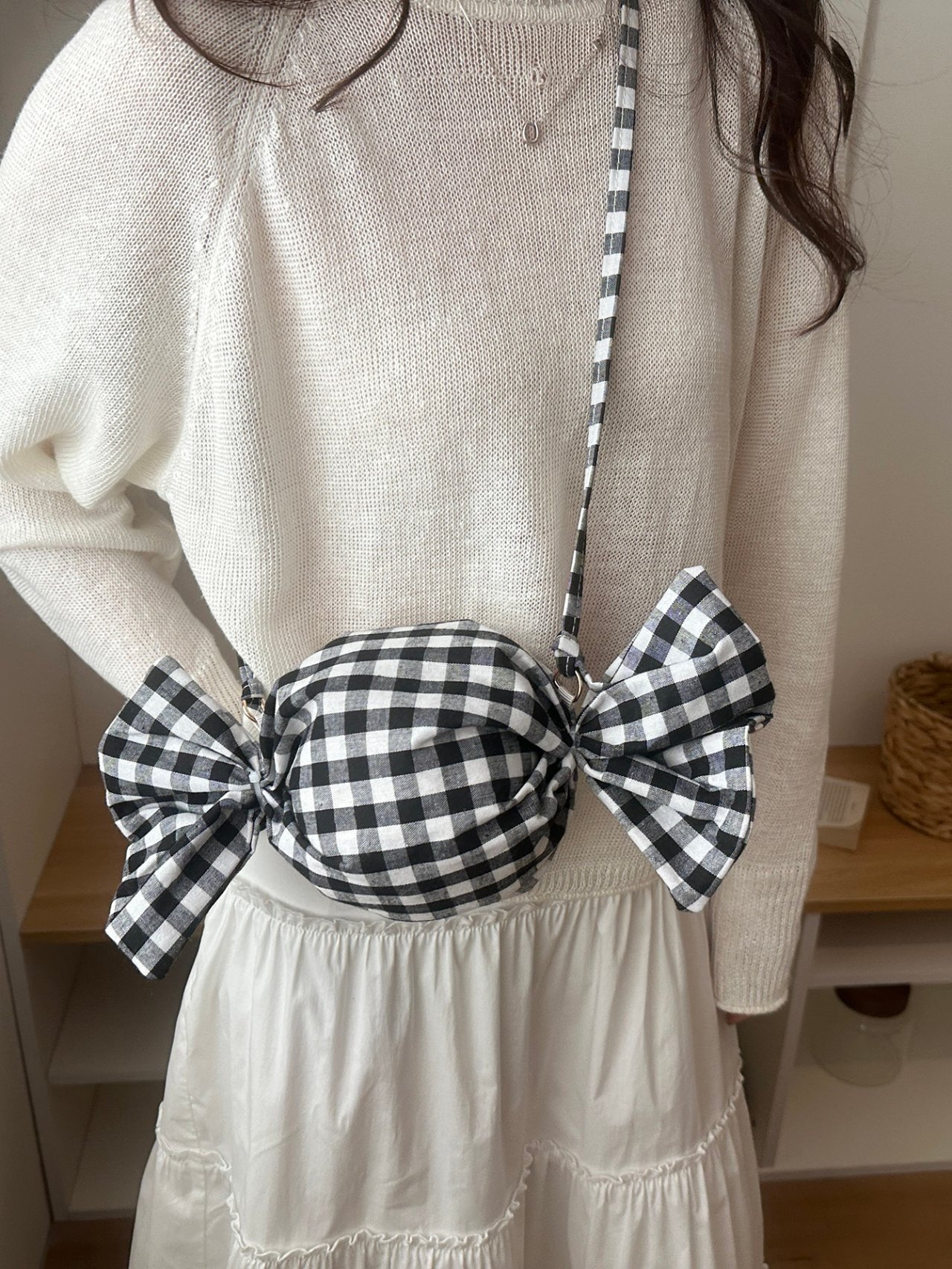 Gingham Candy Crossbody Bag