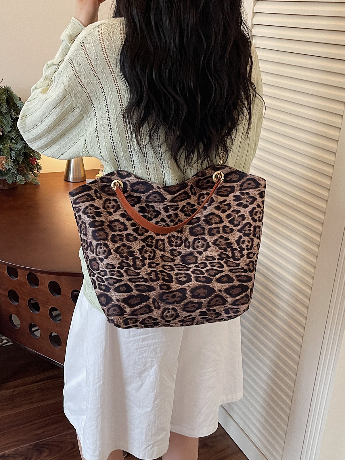 Leopard Print Shoulder Bag