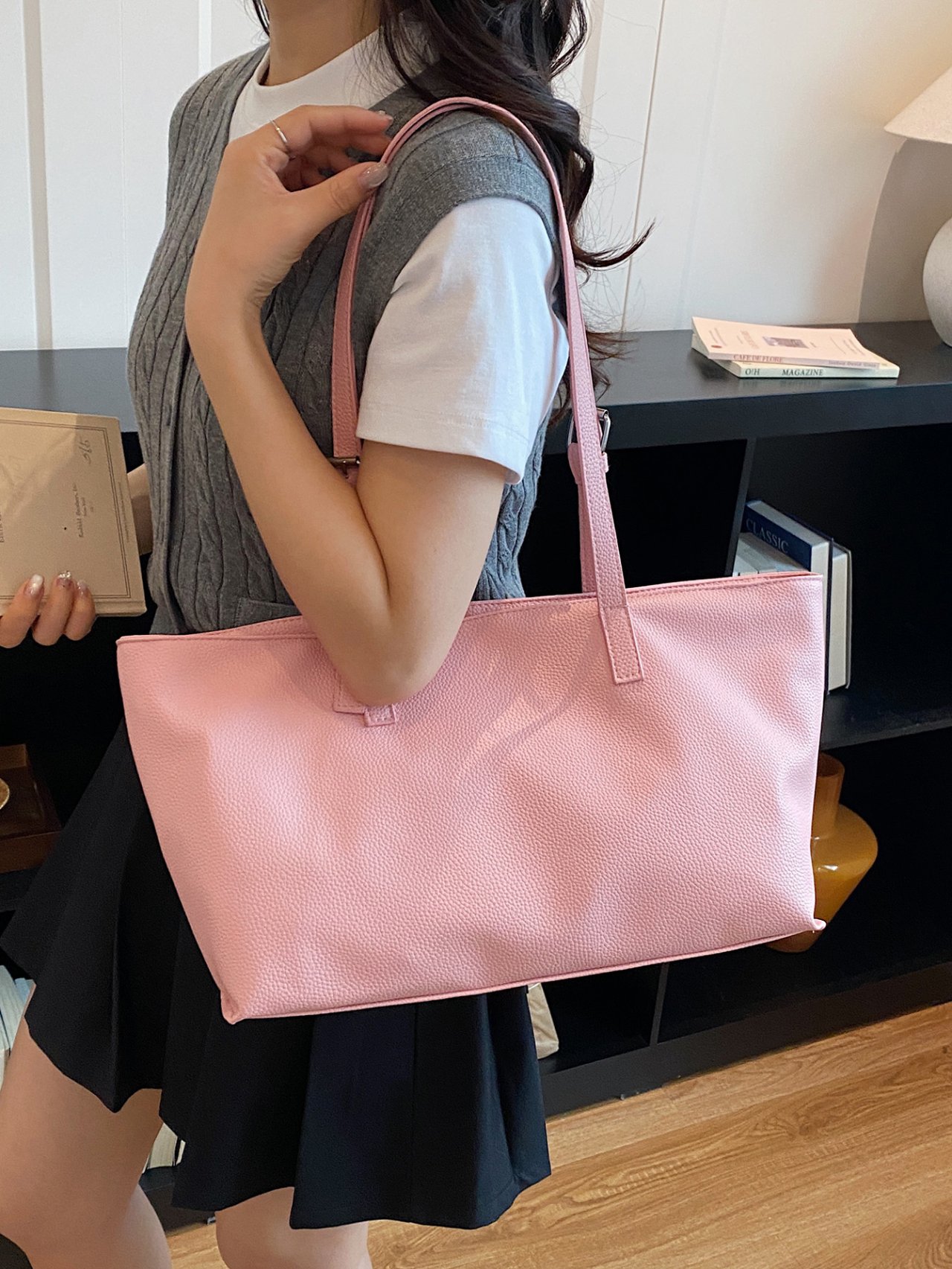 Pink Everyday Tote Bag