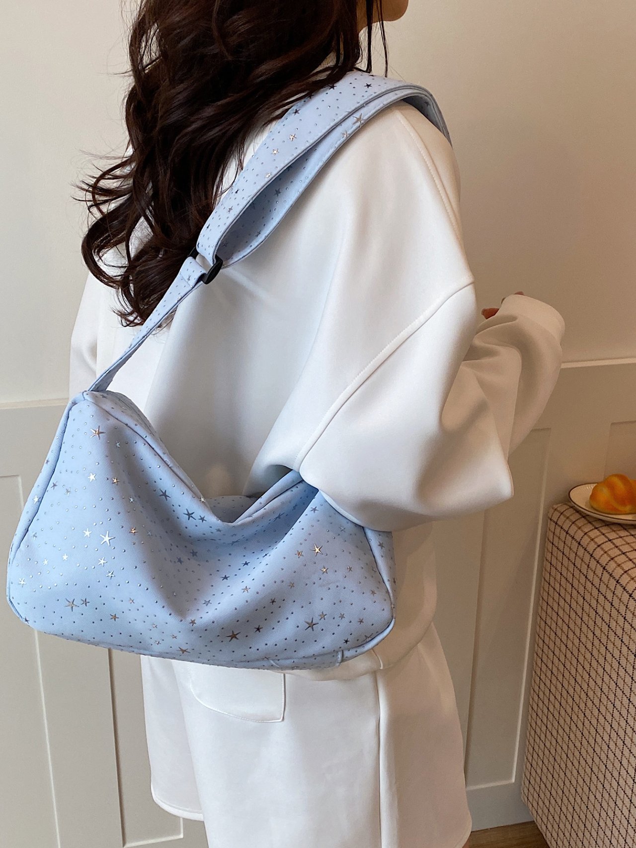 Starry Sky Blue Crossbody Bag