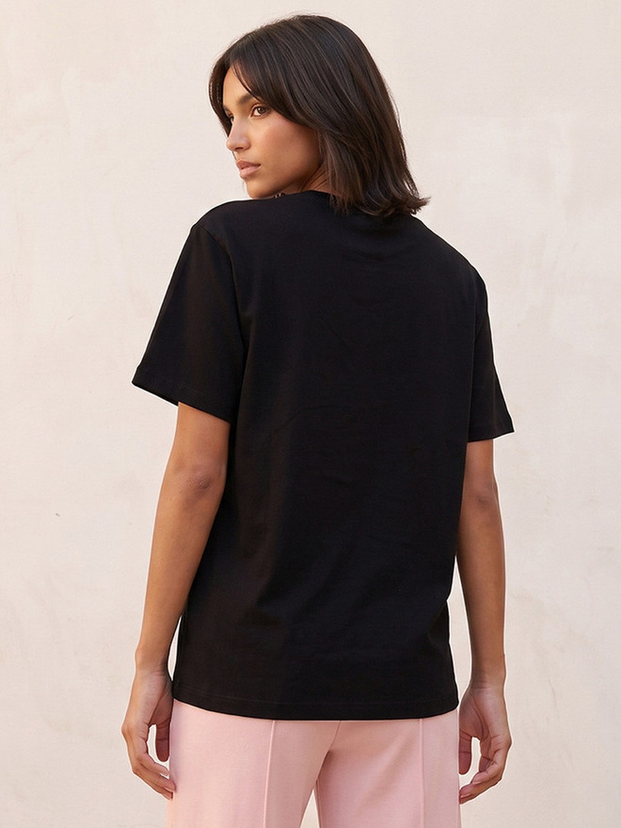 T-Shirt with Typographic Print