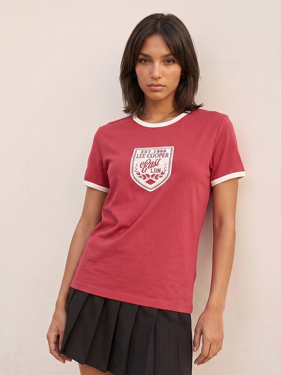 Relaxed Fit Cotton T-Shirt with Logo Print