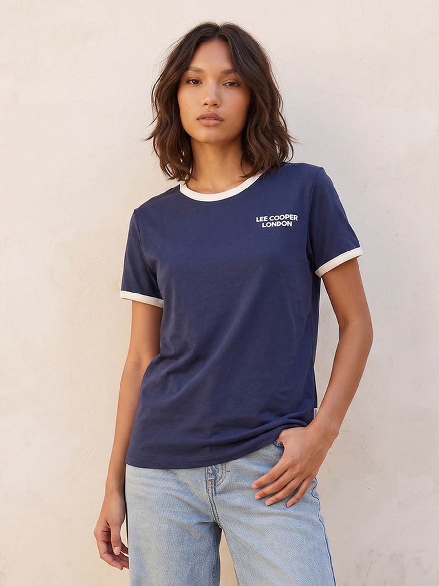 Relaxed Fit Cotton T-Shirt with Logo Print