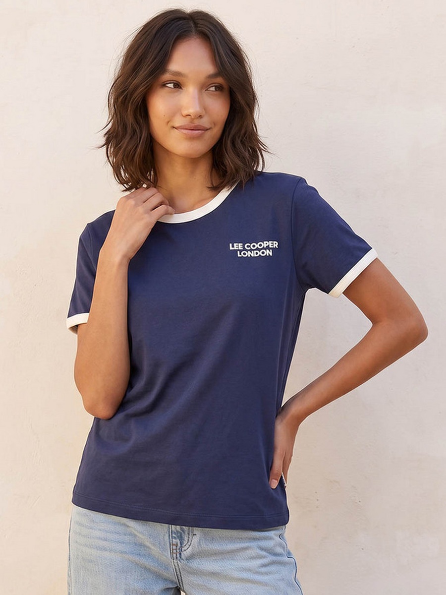 Relaxed Fit Cotton T-Shirt with Logo Print