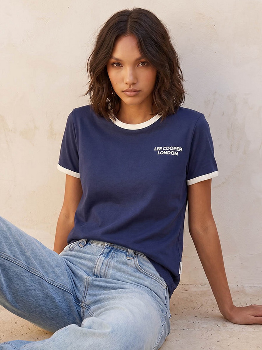 Relaxed Fit Cotton T-Shirt with Logo Print
