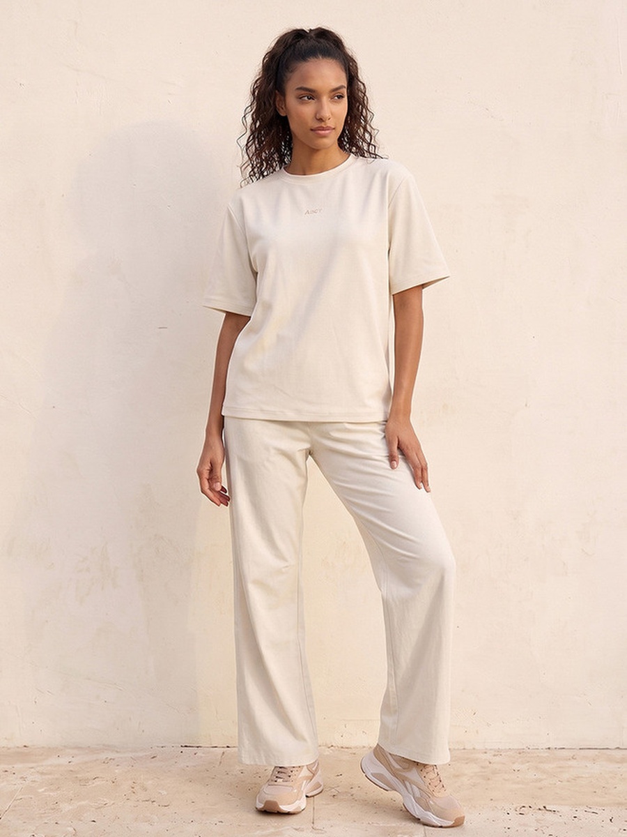 Waffle Textured 2-Way Stretch T-Shirt