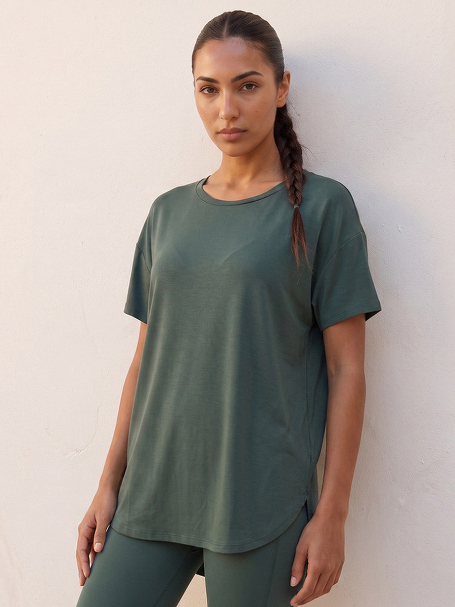 2 Way Stretch Boxy T-Shirt