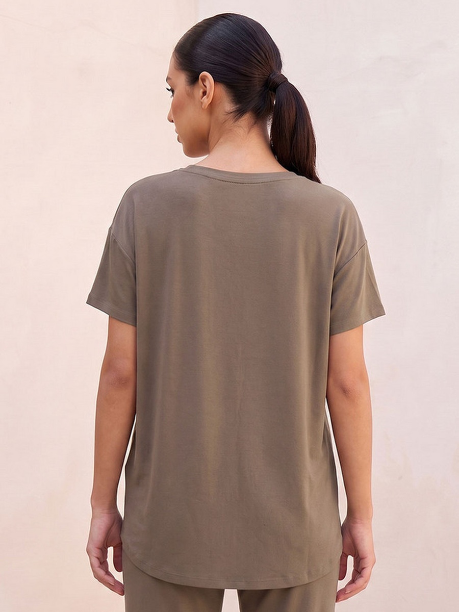 2 Way Stretch Boxy T-Shirt