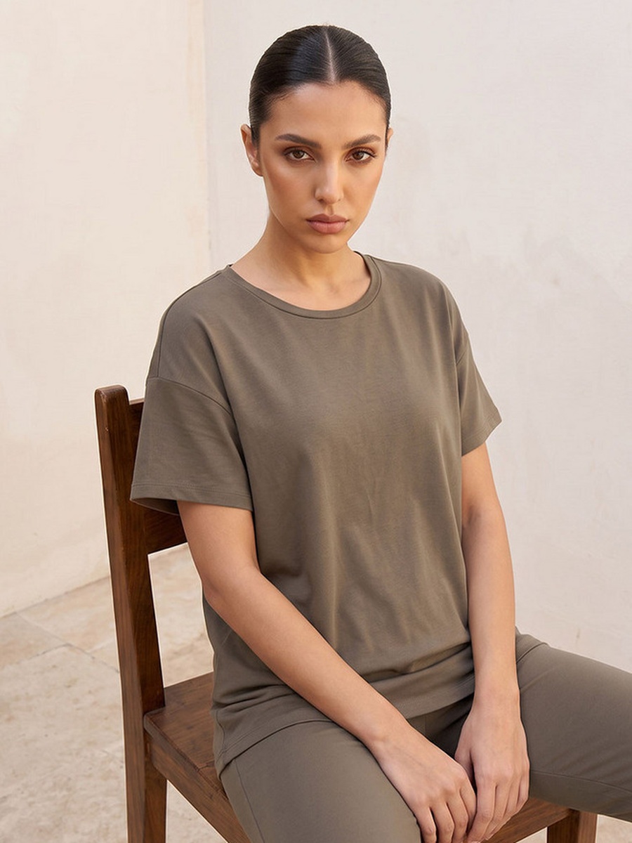 2 Way Stretch Boxy T-Shirt