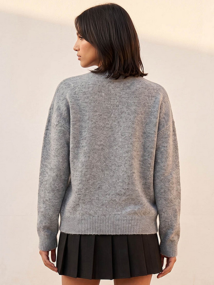 Embellished Crew Neck Sweater