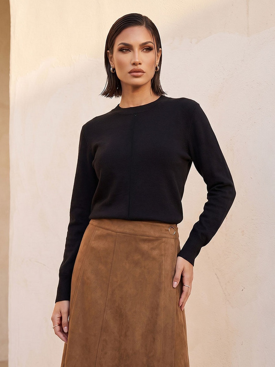 Textured Crew Neck Sweater