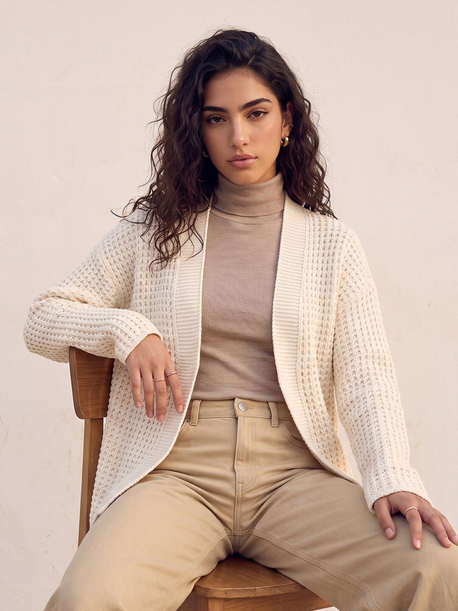 Textured Cardigan