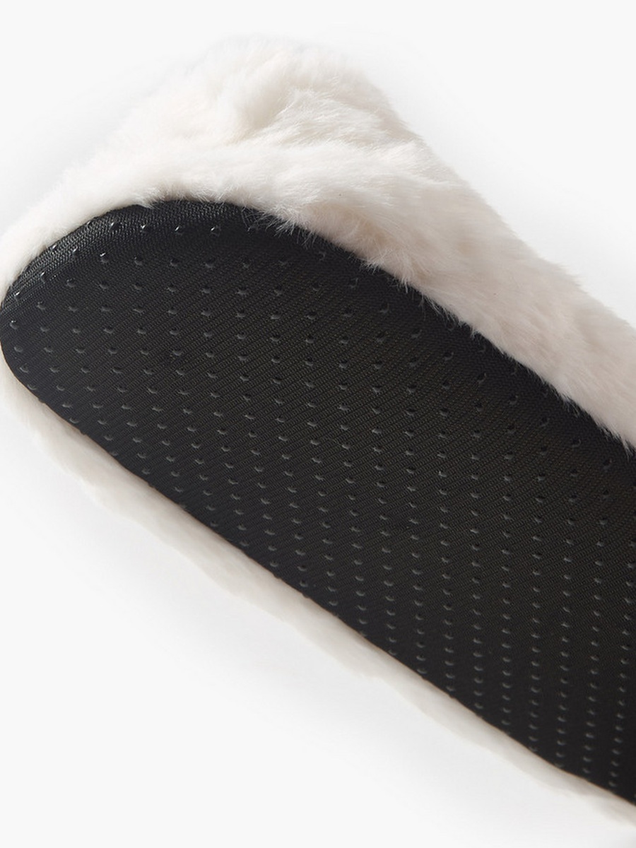 Textured Bow Detail Slipper Socks