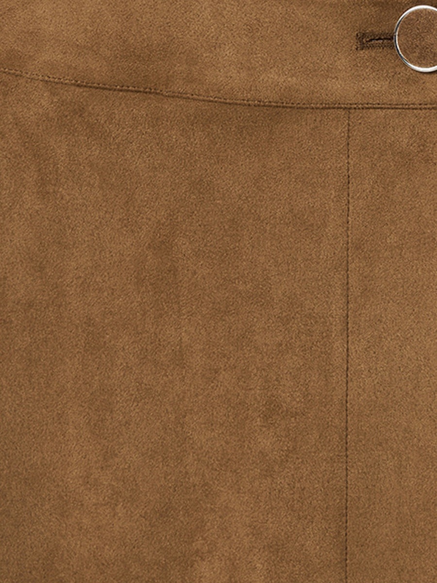 Wrap Skirt with Button Closure