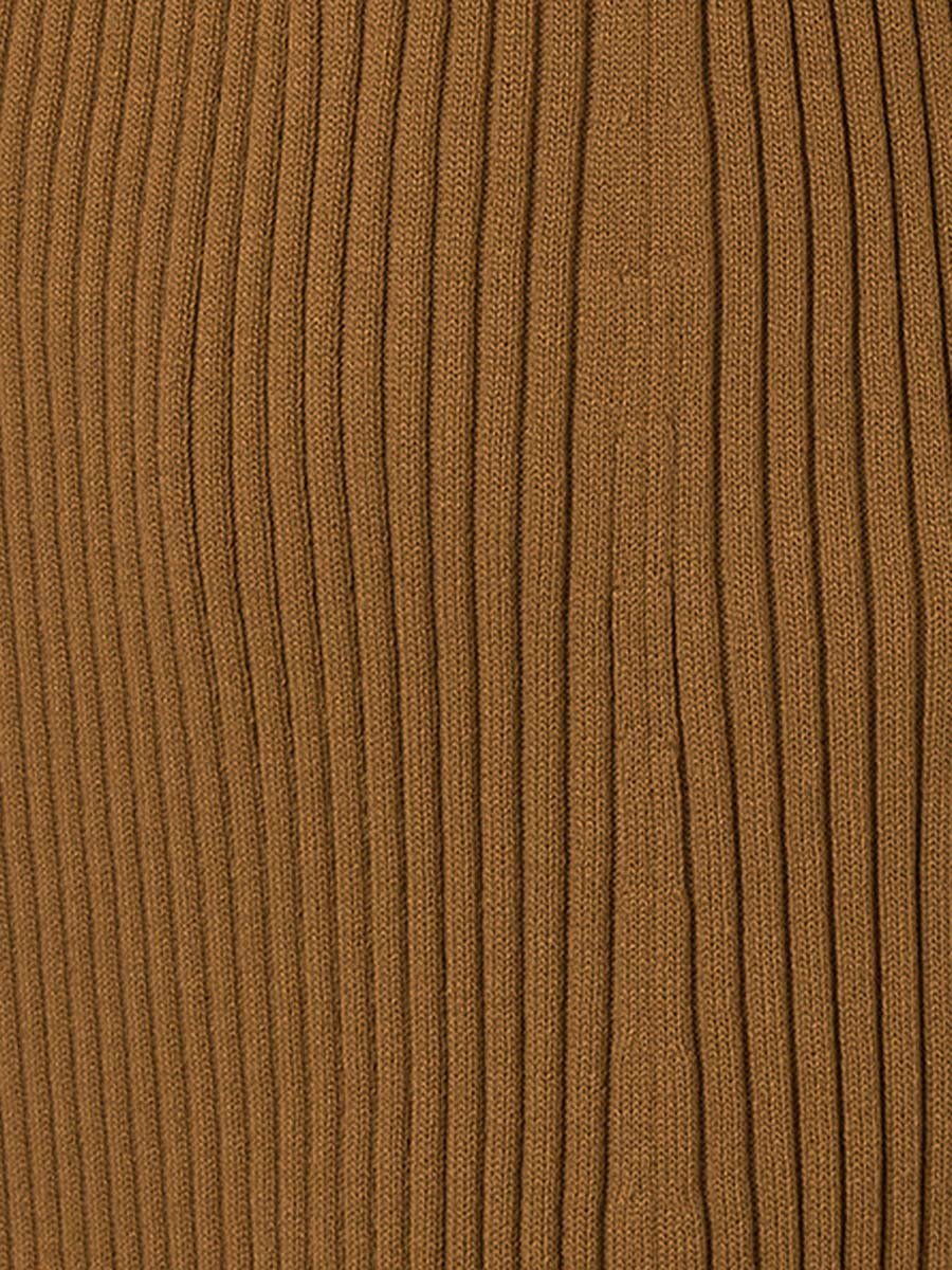 Maxi Ribbed Skirt with Elastic Waist