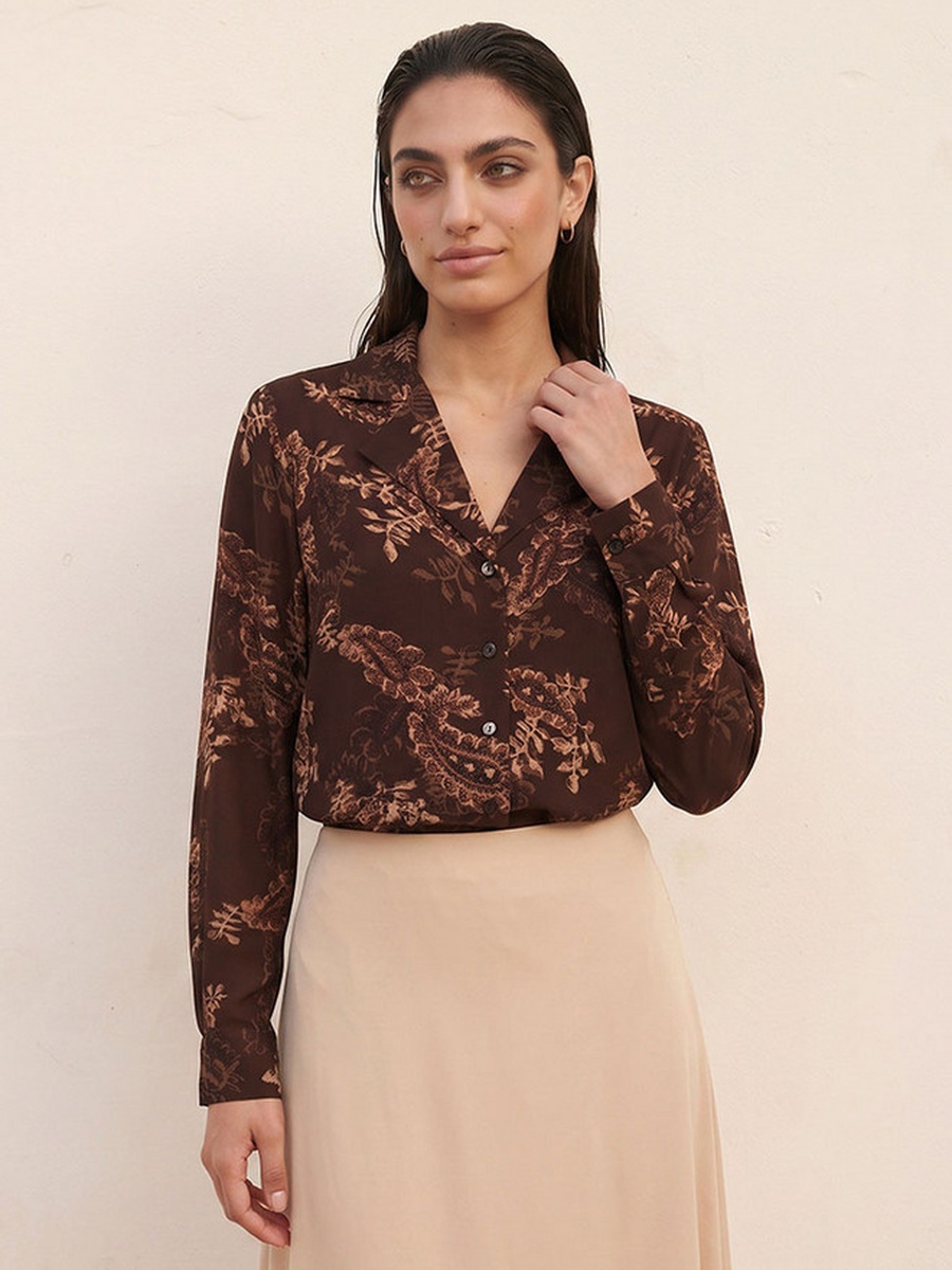 Shirt with Paisley Print