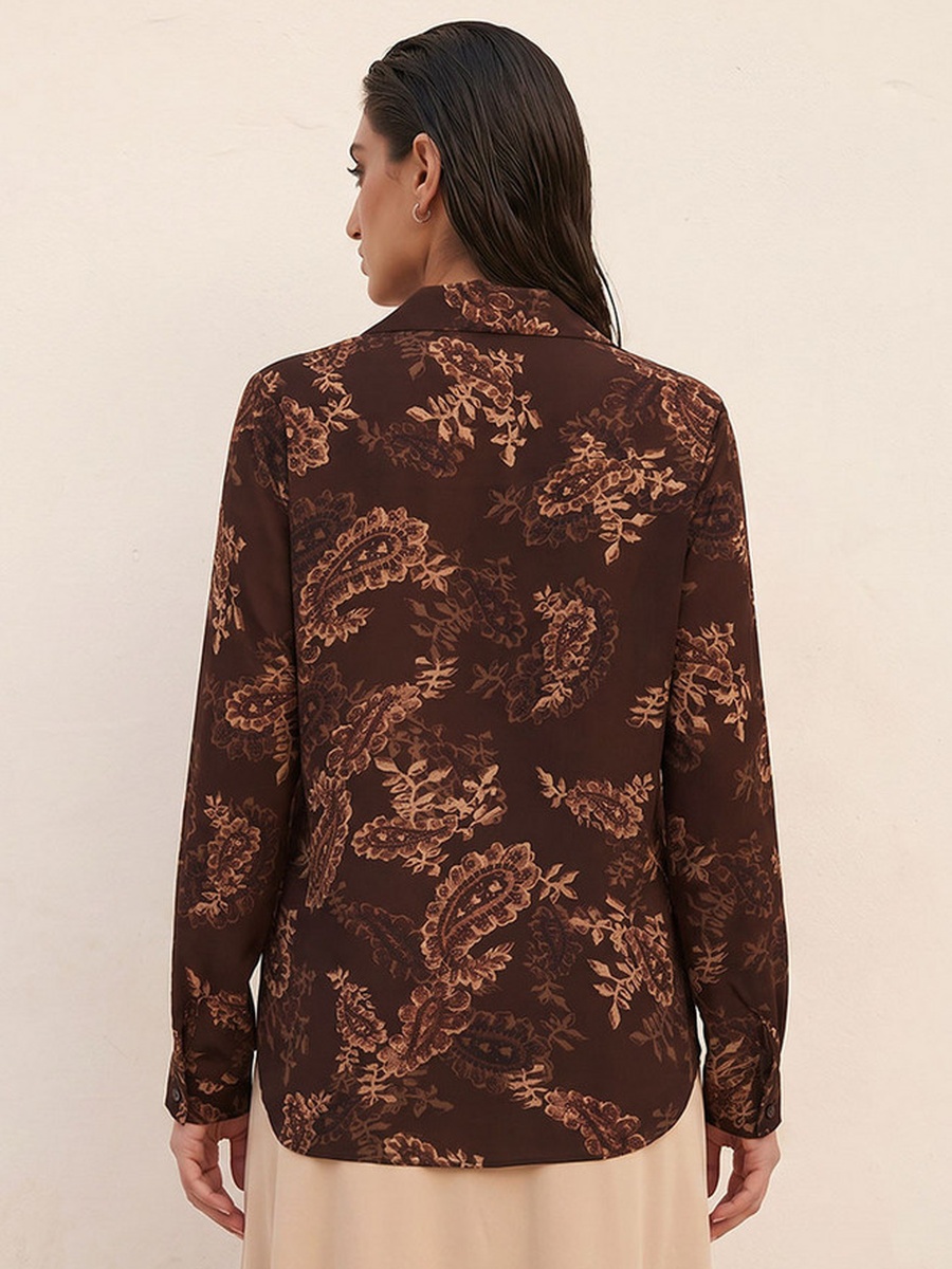 Shirt with Paisley Print