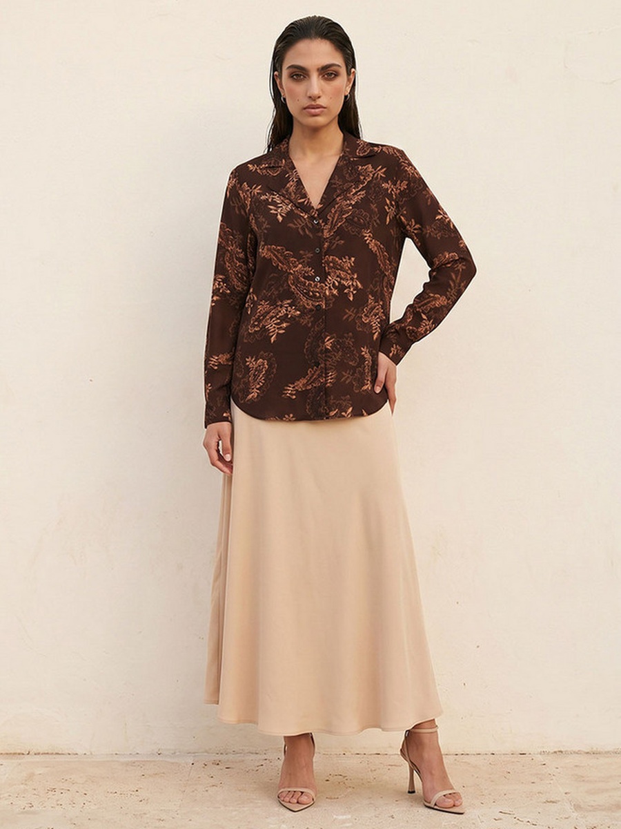 Shirt with Paisley Print