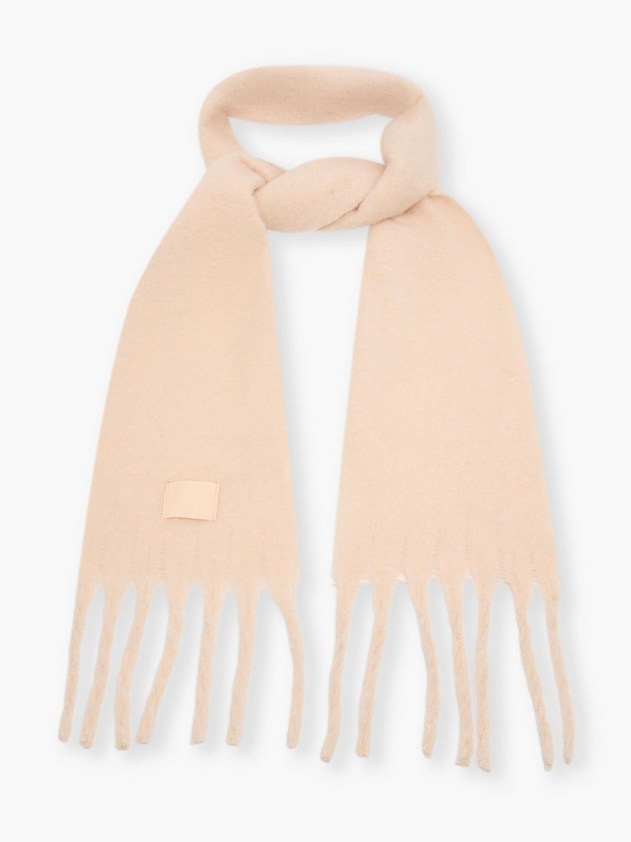 Cream Fringed Scarf
