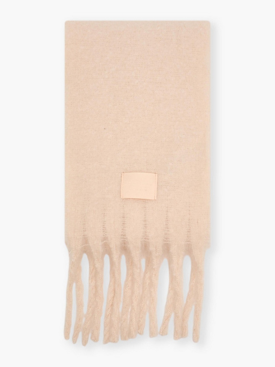 Cream Fringed Scarf